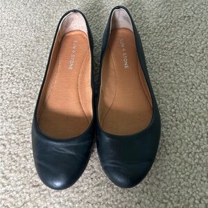 Sun + Stone Black Ballet Flats